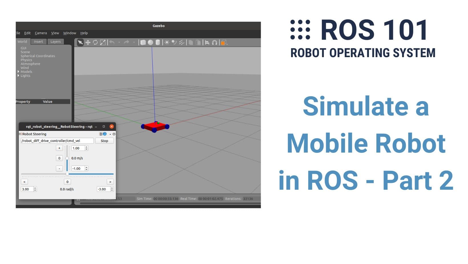 11. Simulate a Mobile Robot in ROS - Part 2